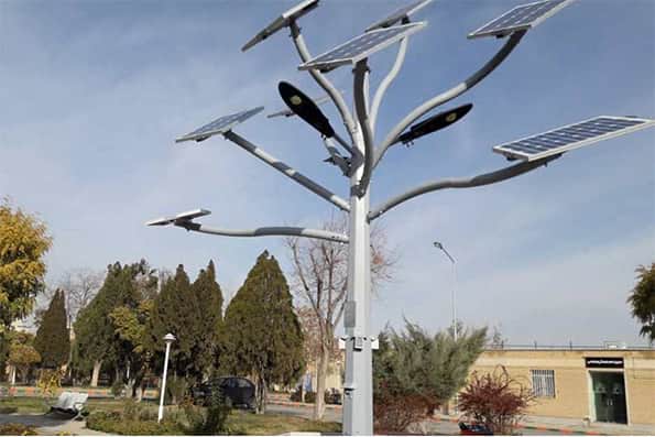 ساخت نخستین درخت خورشیدی چند منظوره در اراک 