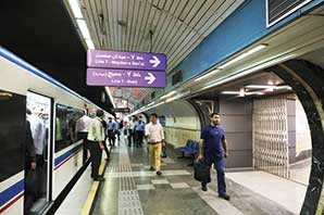 آمارمسافران روزانه خط هفت متروي تهران از پنجاه هزار نفر عبور كرد
